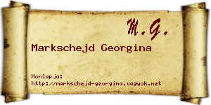 Markschejd Georgina névjegykártya